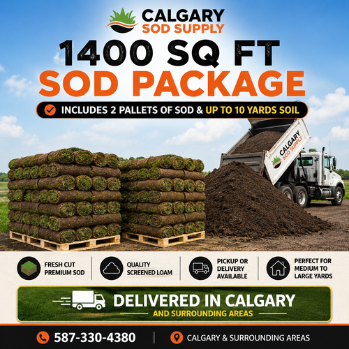 1400 Sqft Sod & Soil Package