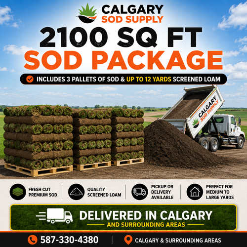 2100 Sqft Sod & Soil Package